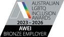 AWEI LGBTQ inclusion awards logo